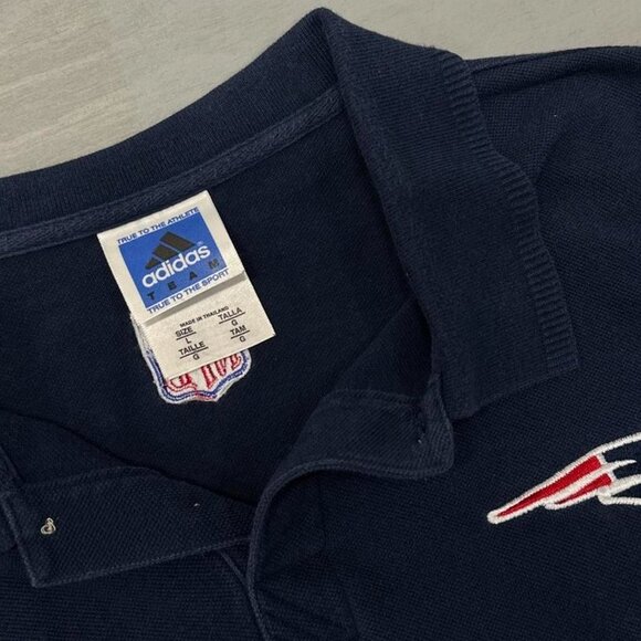 Vintage Adidas New England‎ Patriots Collared Shirt Men’s Large - Picture 3 of 4